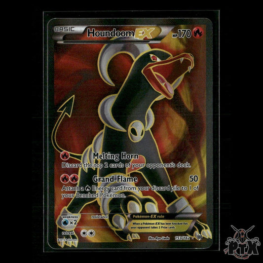 Houndoom EX (Full Art) 153/162 XY - BREAKthrough LP Pokemon