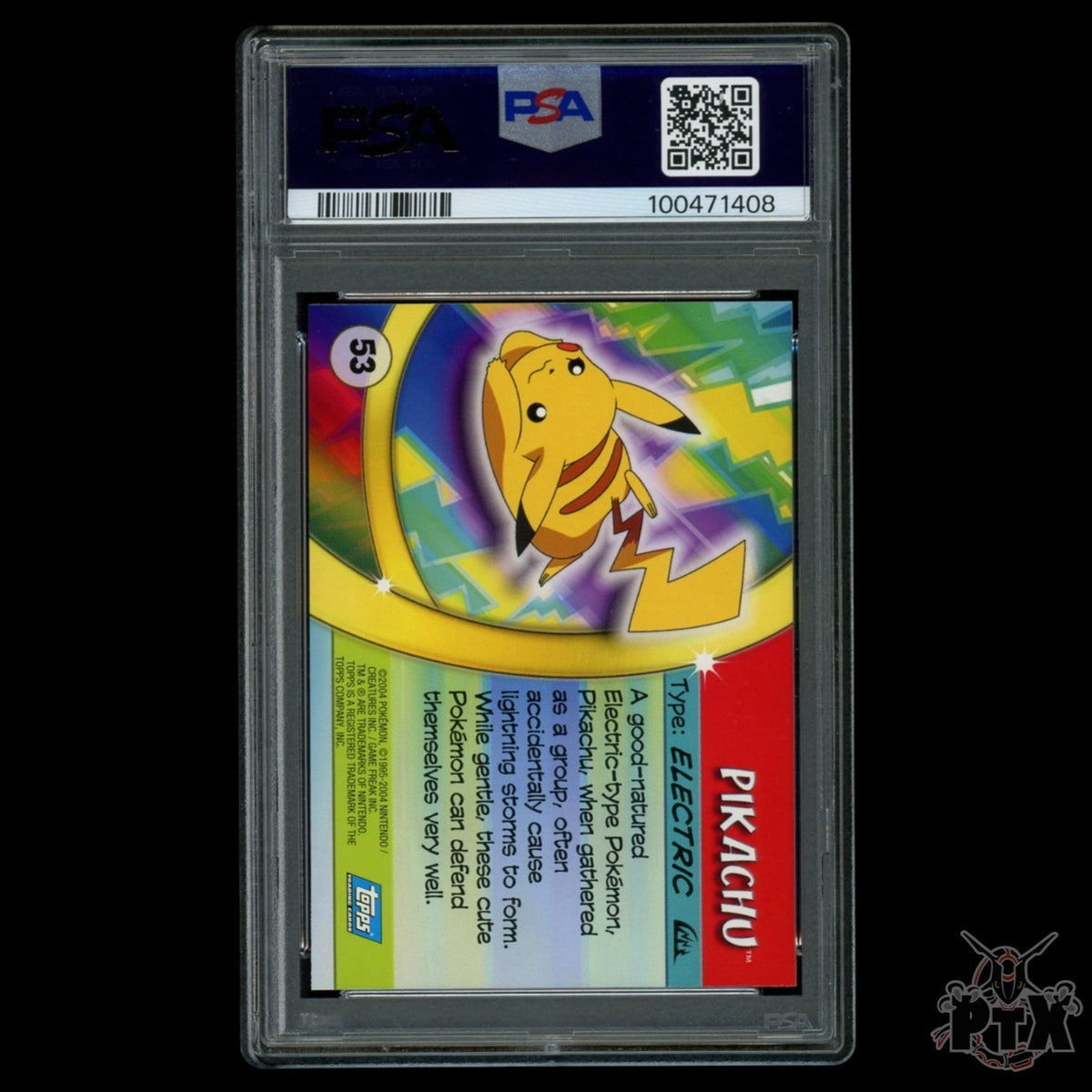 Pikachu 53 PSA 9 Topps Advanced Challenge Pokemon 2004