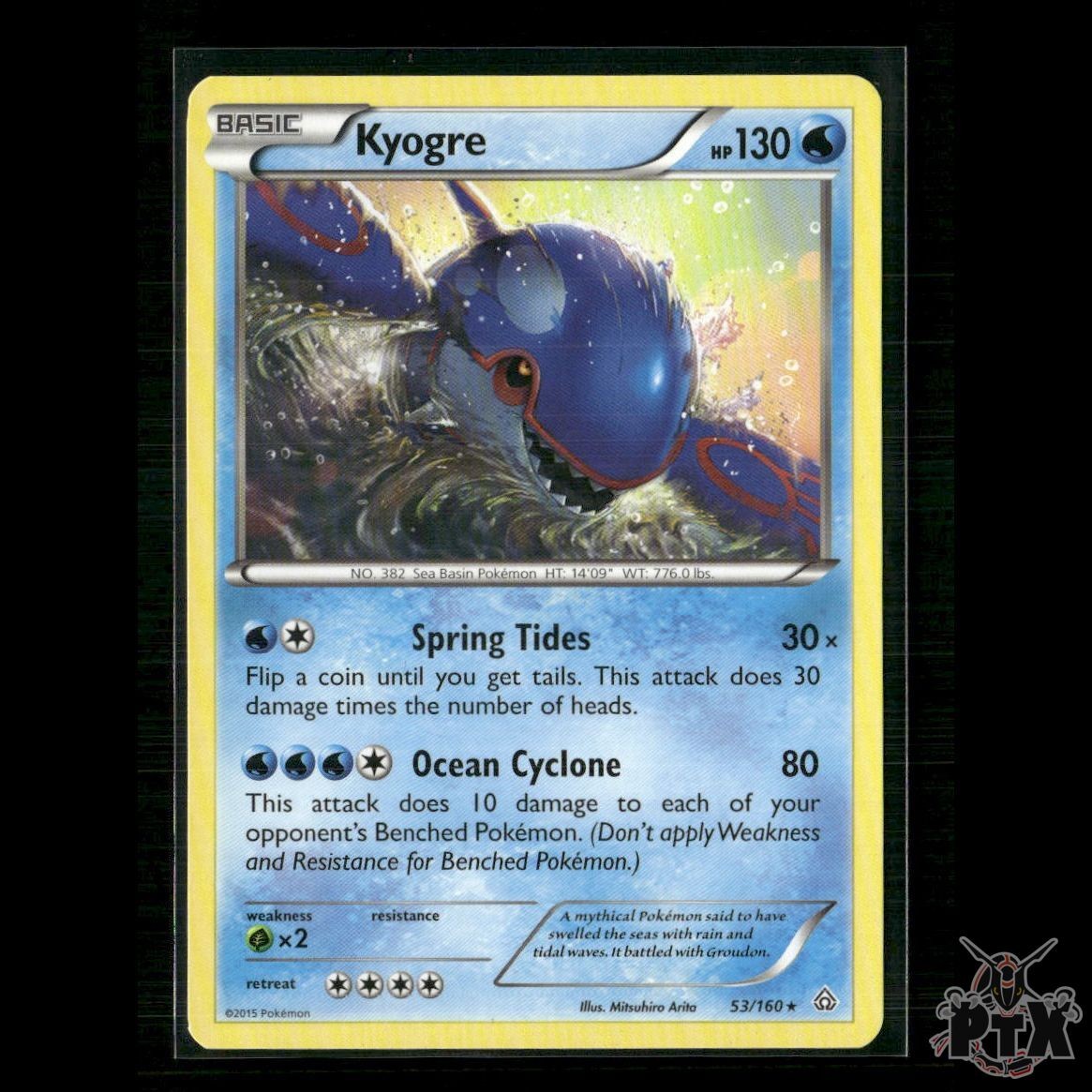 Kyogre 53/160 XY - Primal Clash NM Pokemon