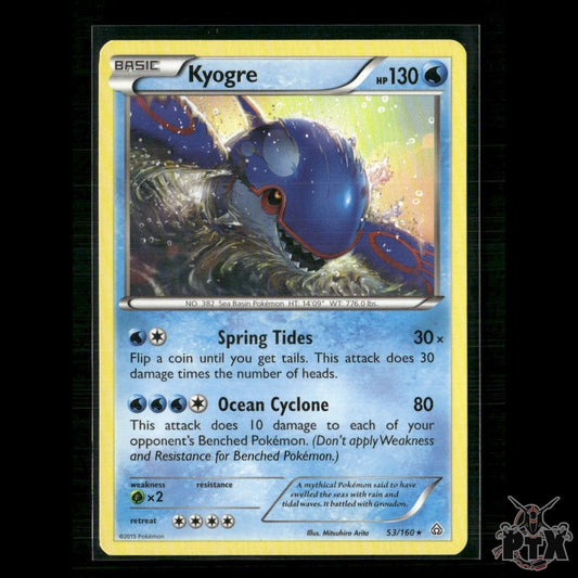 Kyogre 53/160 XY - Primal Clash NM Pokemon