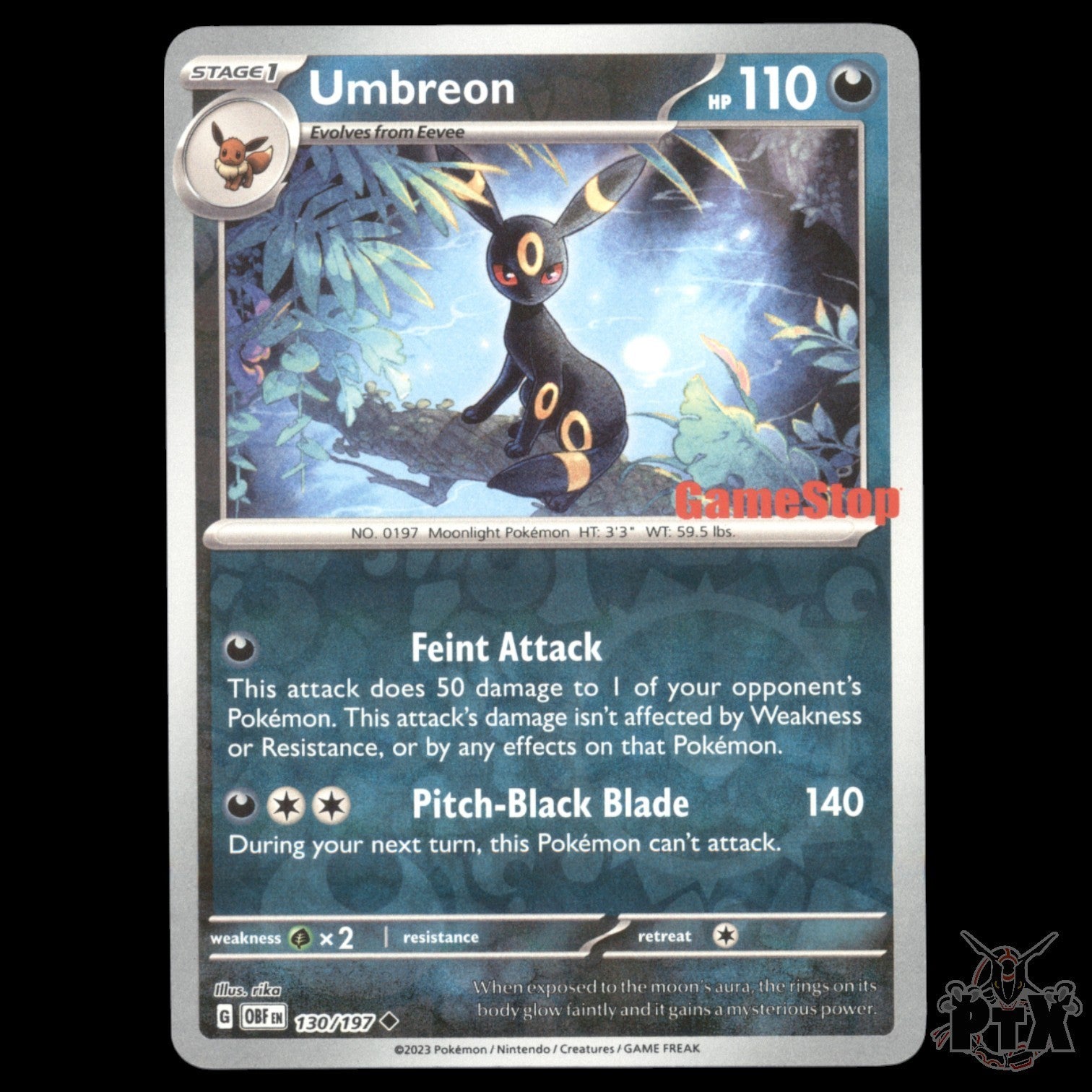 Umbreon #130/197 Gamestop Promo NM/Near Mint Pokemon 2023