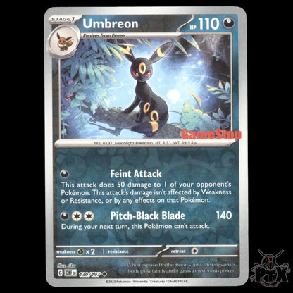 Umbreon #130/197 Gamestop Promo NM/Near Mint Pokemon 2023