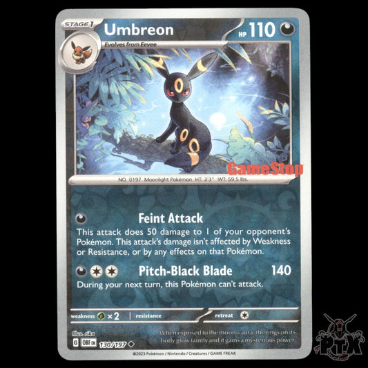 Umbreon #130/197 Gamestop Promo NM/Near Mint Pokemon 2023