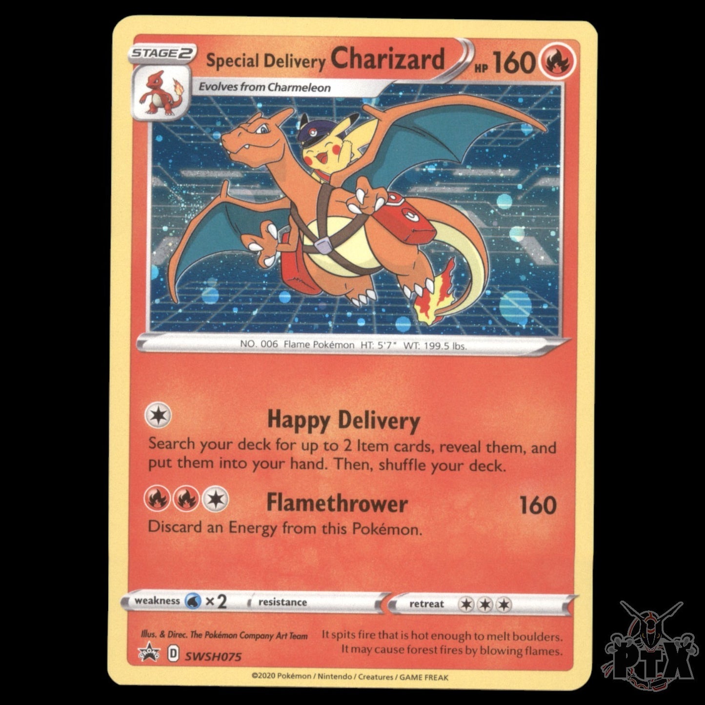 Special Delivery Charizard #SWSH075 Sword & Shield Promo NM/Near Mint Pokemon