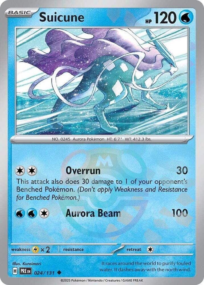 Suicune (Master Ball Pattern) 024/131 SV: Prismatic Evolutions NM Pokemon