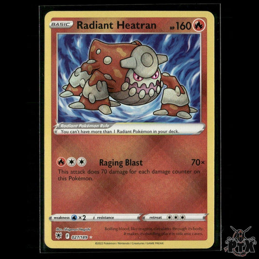 Radiant Heatran 027/189 SWSH10: Astral Radiance NM Pokemon