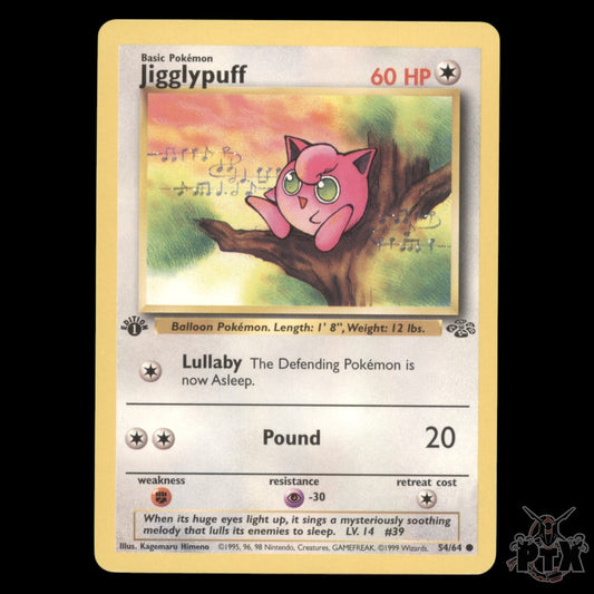 Jigglypuff #54/64 1st Edition Jungle NM/Near Mint Pokemon 1999