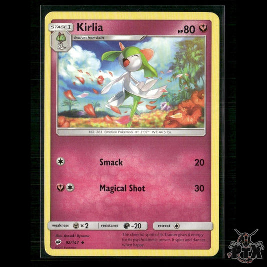 Kirlia 92/147 SM - Burning Shadows LP Pokemon