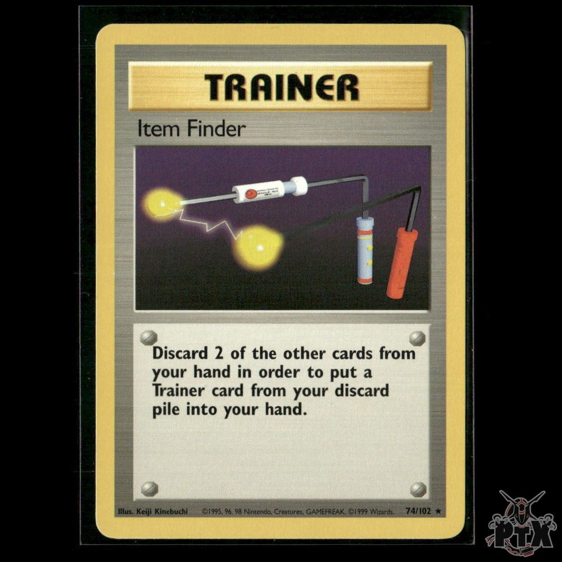 Item Finder 74/102 Base Set LP Pokemon