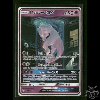 Mewtwo GX (Secret Shining) 78/73 Shining Legends NM Pokemon