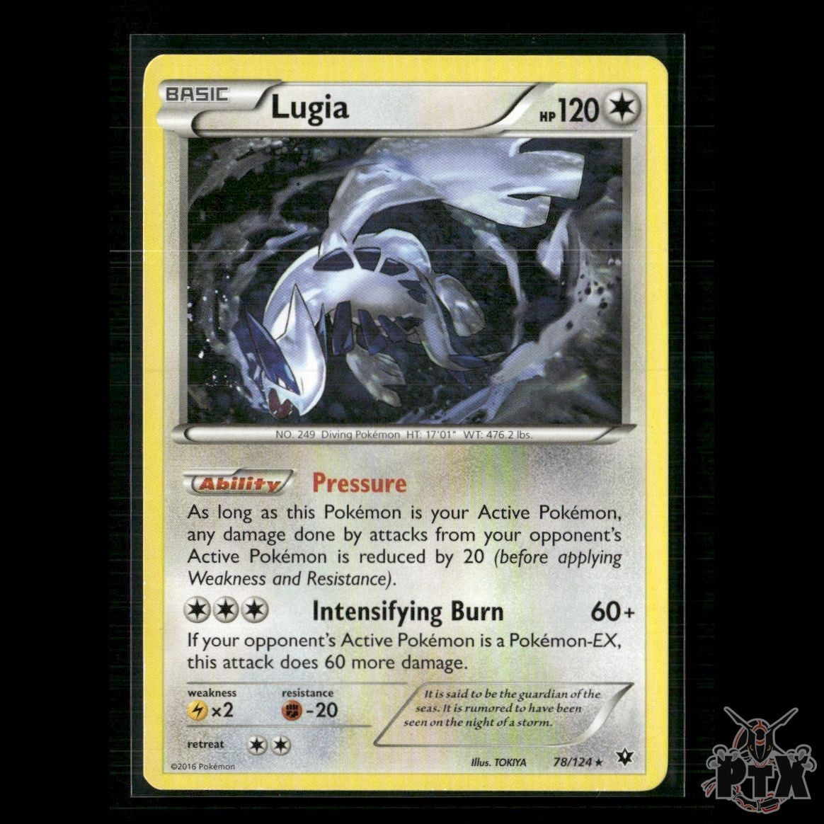 Lugia 78/124 XY - Fates Collide MP Pokemon