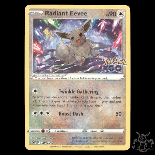 Radiant Eevee #SWSH230 Pokémon Go Promo NM/Near Mint Pokemon 2022