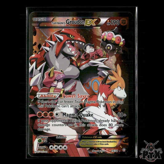 Team Magma's Groudon EX 15/34 Double Crisis MP Pokemon