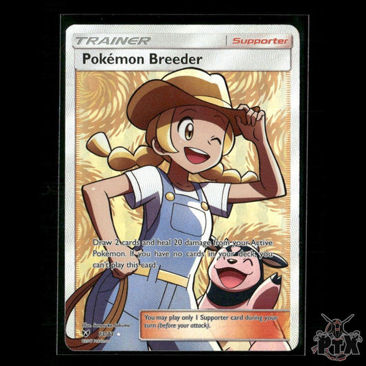 Pokemon Breeder (Full Art) 73/73 Shining Legends NM Pokemon