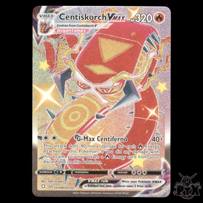 Centiskorch Vmax #SV109/SV122 Shining Fates NM/Near Mint Pokemon 2021