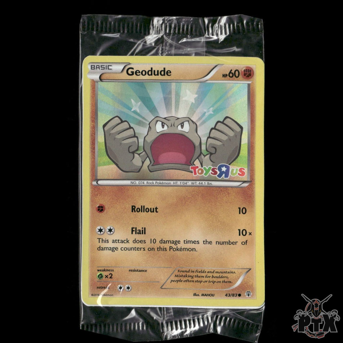 Geodude 43/83 Toys R Us Promo Sealed Pokemon