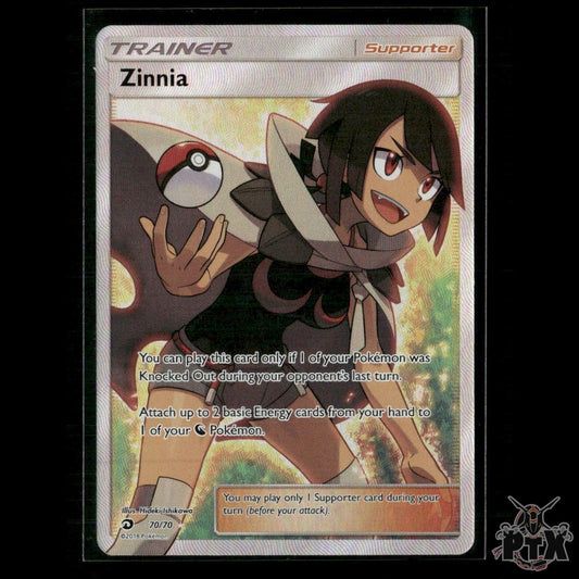 Zinnia (Full Art) 70/70 Dragon Majesty NM Pokemon