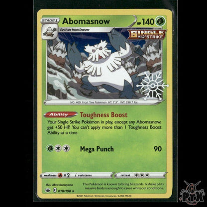 Abomasnow 010/198 Holiday Calendar Promo NM Pokemon