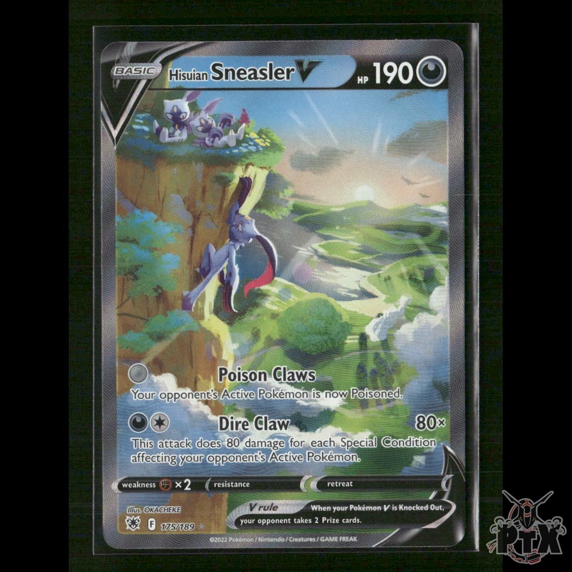 Hisuian Sneasler V (Alternate Art) 175/189 SWSH10: Astral Radiance NM Pokemon