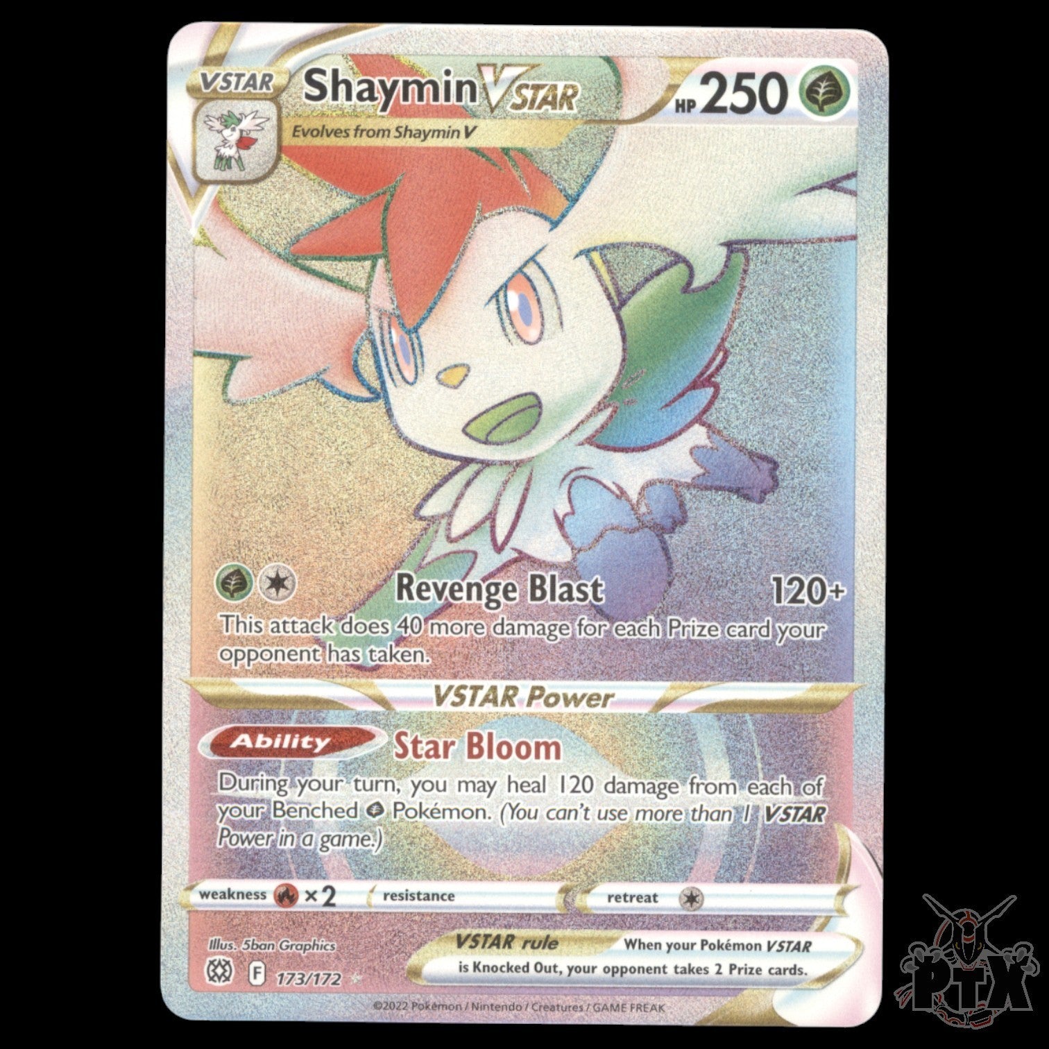 Shaymin Vstar #173/172 Brilliant Stars NM/Near Mint Pokemon 2022