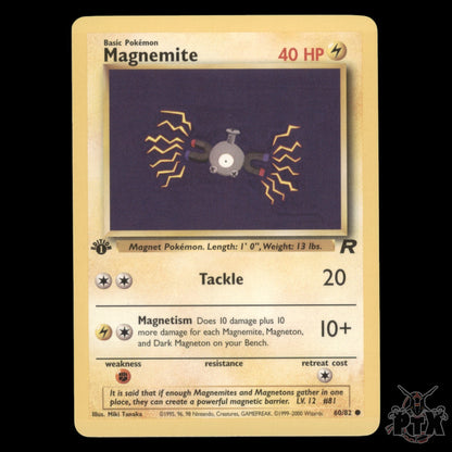 Magnemite #60/82 1st Edition Team Rocket NM/Near Mint Pokemon 2000