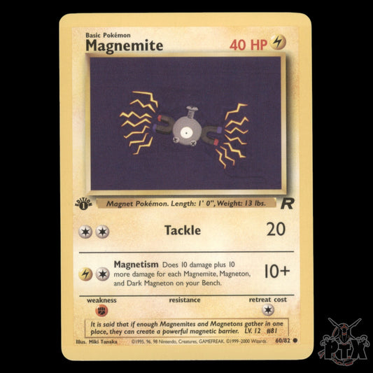 Magnemite #60/82 1st Edition Team Rocket NM/Near Mint Pokemon 2000