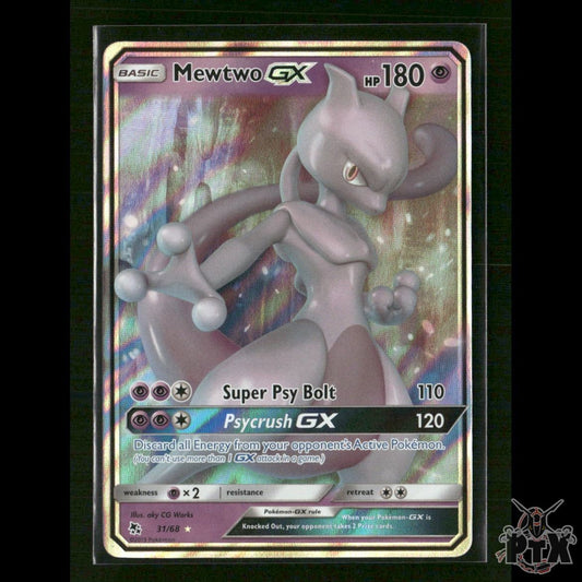 Mewtwo GX 31/68 Hidden Fates NM Pokemon