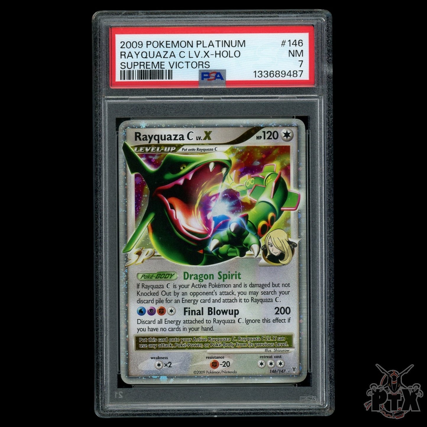 Rayquaza C LV. X #146/147 PSA 7 Supreme Victors Pokemon 2009