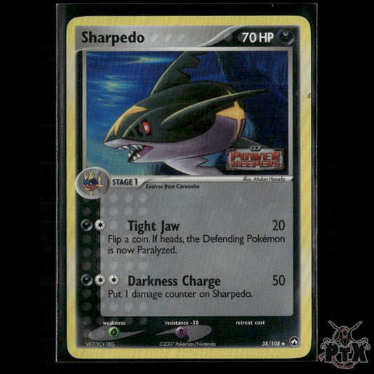 Sharpedo Reverse Holo 38/108 EX Power Keepers MP Pokemon