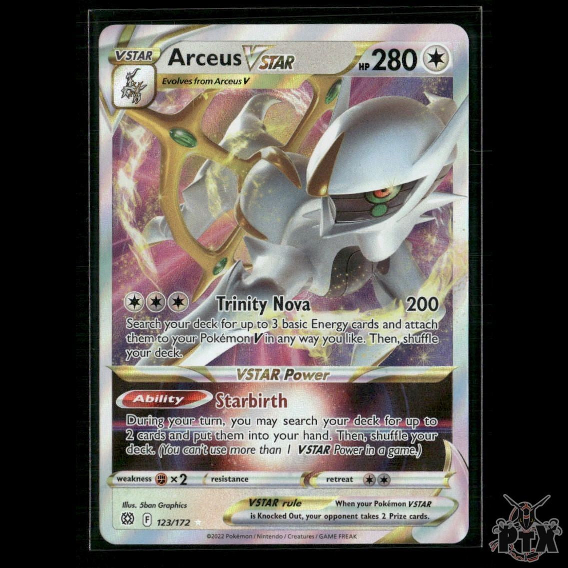 Arceus VSTAR 123/172 SWSH09: Brilliant Stars NM Pokemon