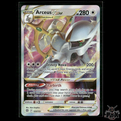 Arceus VSTAR 123/172 SWSH09: Brilliant Stars NM Pokemon