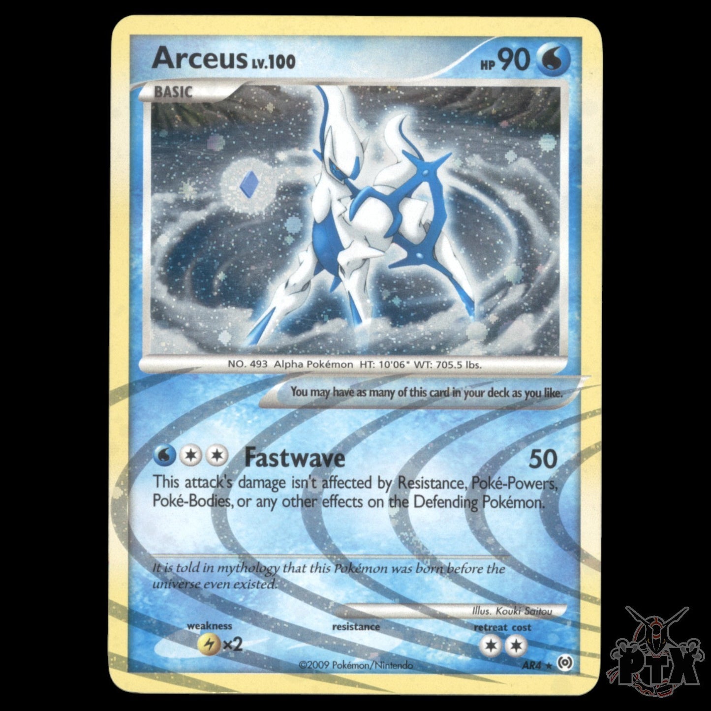 Arceus #AR4 Platinum Arceus LP/MP Pokemon 2009