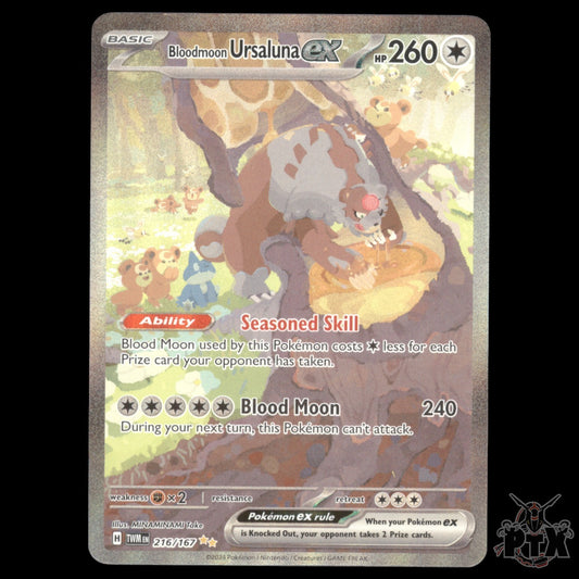 Ursuluna ex #216/167 Twilight Masquerade NM/Near Mint Pokemon 2024