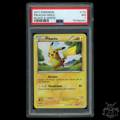 Pikachu #115/114 PSA 7 Black & White Pokemon 2011