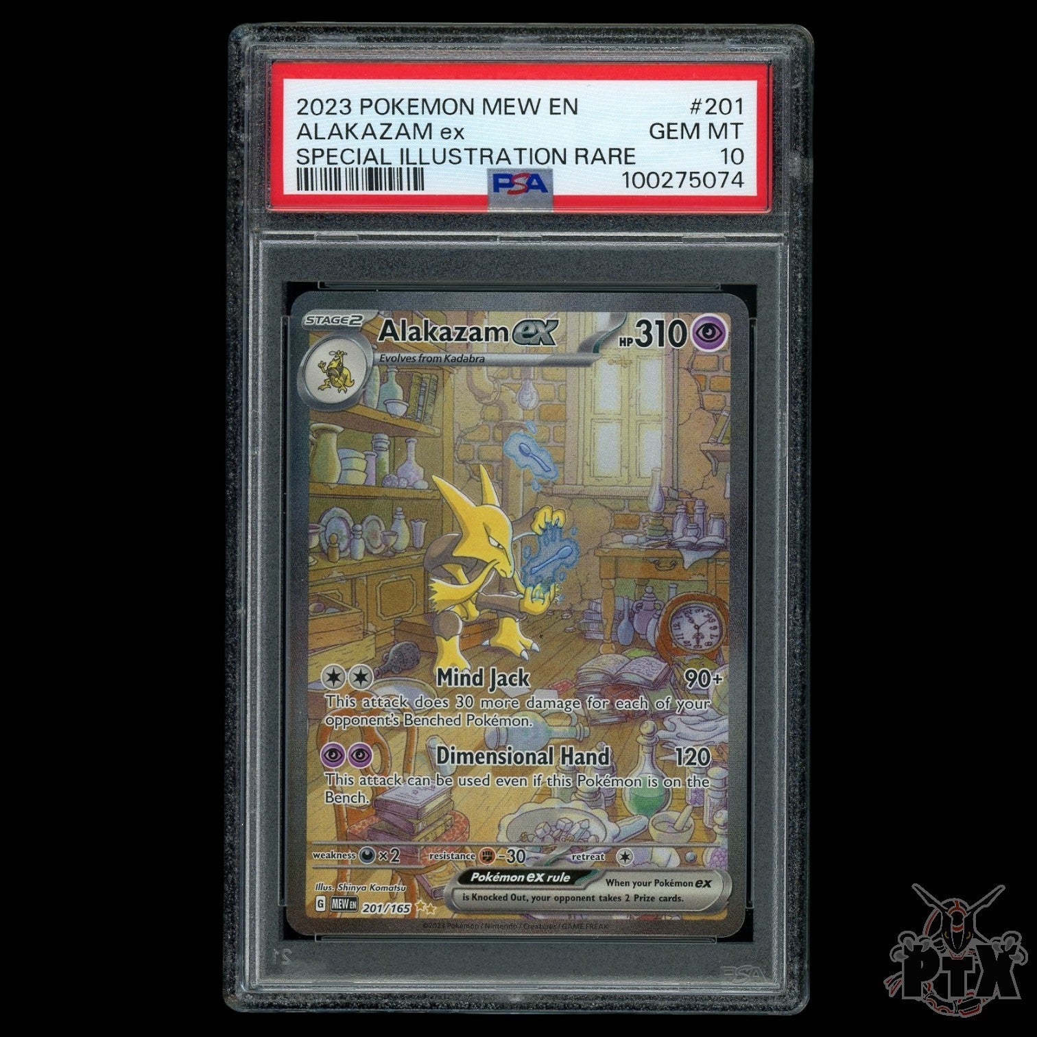Alakazam ex #201/165 PSA 10 151 Pokemon 2023