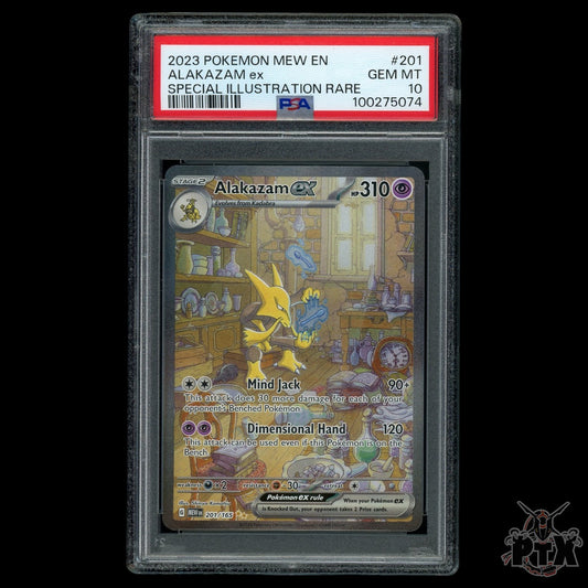 Alakazam ex #201/165 PSA 10 151 Pokemon 2023