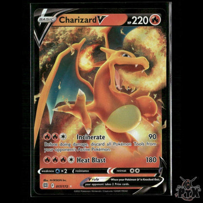 Charizard V 017/172 SWSH09: Brilliant Stars NM Pokemon