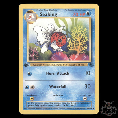 Seaking #46/64 1st Edition Jungle NM/Near Mint Pokemon 1999