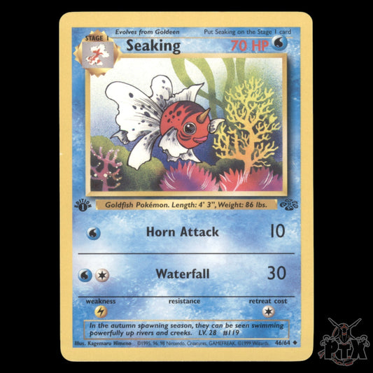 Seaking #46/64 1st Edition Jungle NM/Near Mint Pokemon 1999
