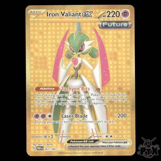 Iron Valiant ex #261/182 Paradox Rift NM/Near Mint Pokemon 2023
