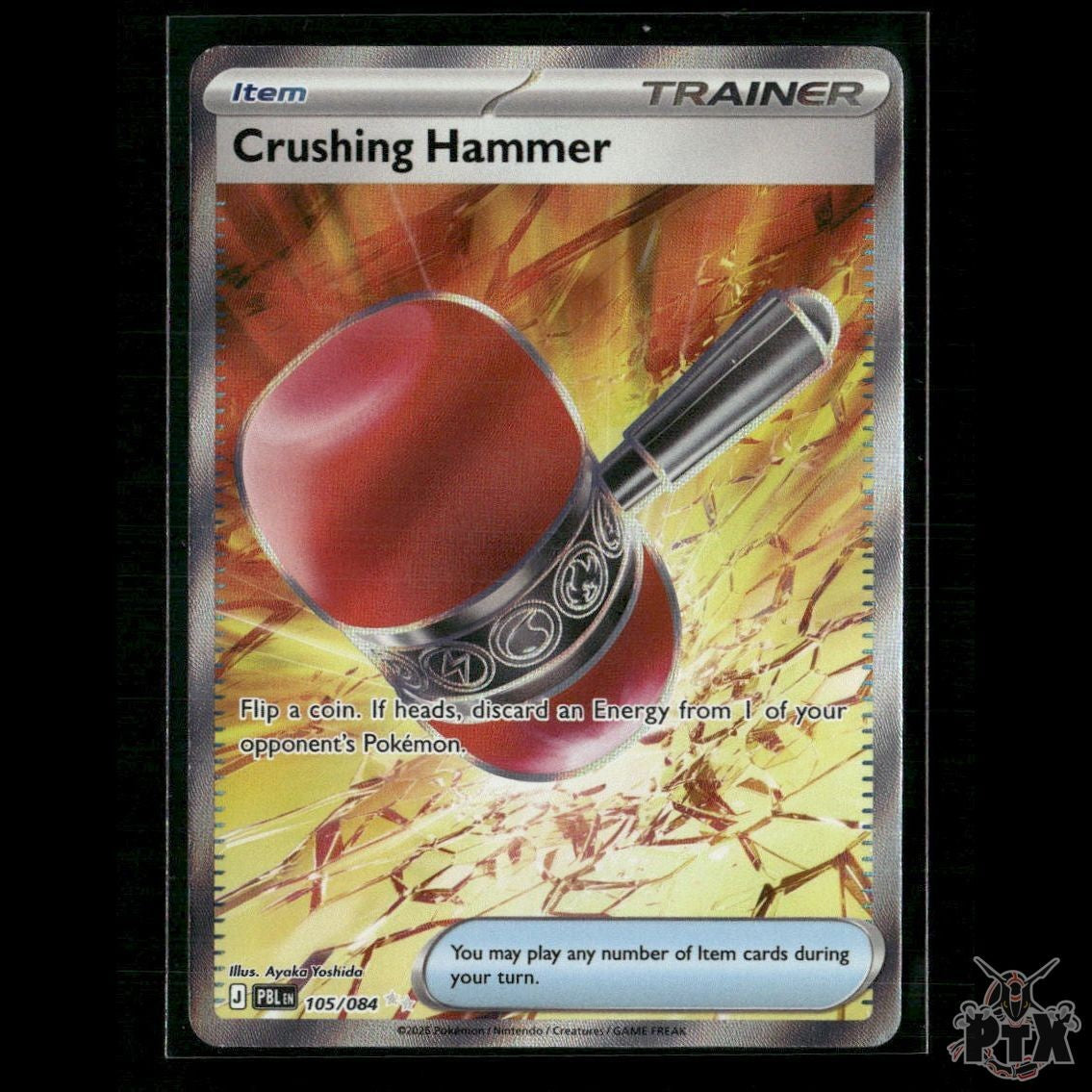 Crushing Hammer 105/084 ME05: Pitch Black NM Pokemon