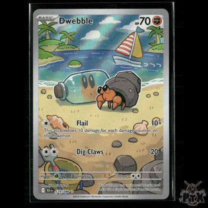Dwebble 129/086 SV: Black Bolt NM Pokemon
