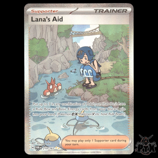 Lana's Aid #219/167 Twilight Masquerade NM/Near Mint Pokemon 2024