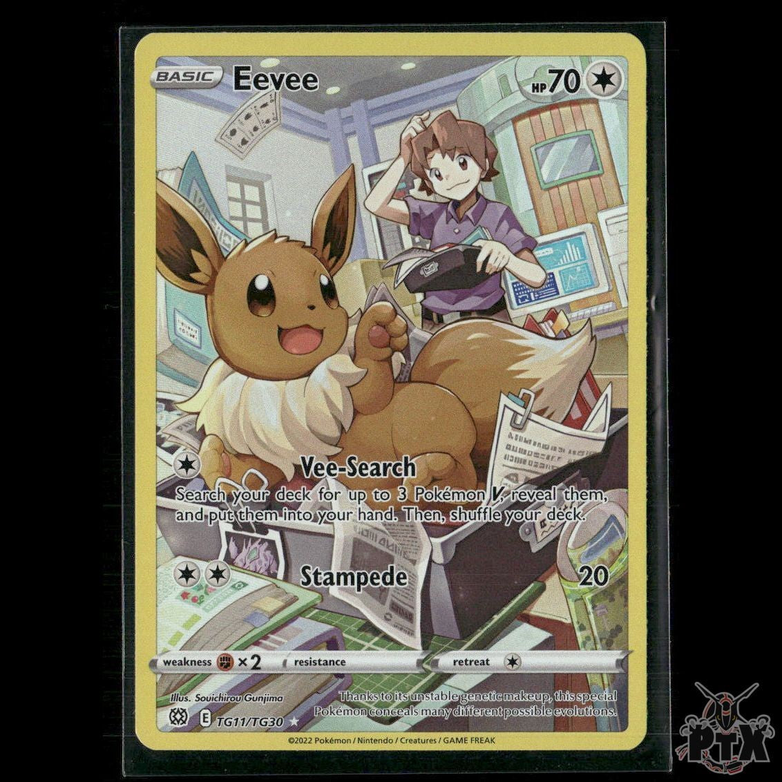 Eevee TG11/TG30 SWSH09: Brilliant Stars Trainer Gallery NM Pokemon