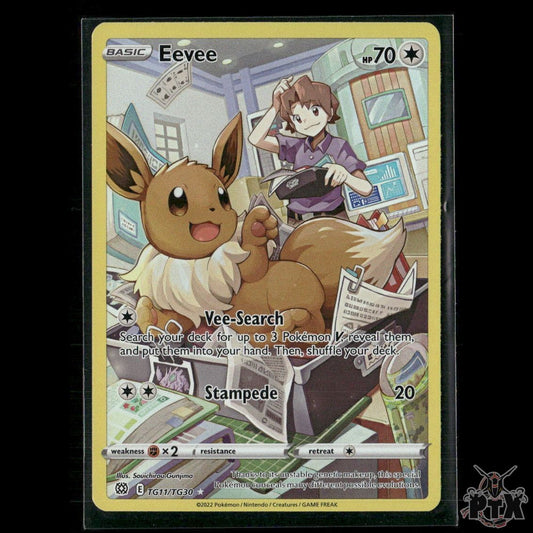 Eevee TG11/TG30 SWSH09: Brilliant Stars Trainer Gallery NM Pokemon