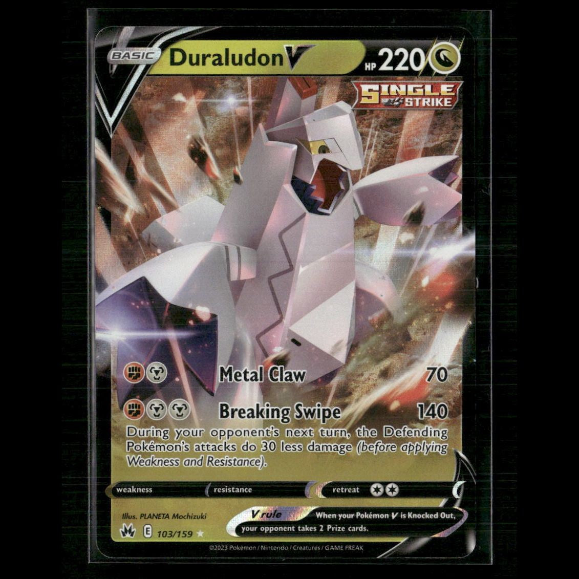 Duraludon V 103/159 SWSH: Crown Zenith NM Pokemon