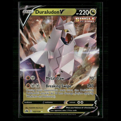 Duraludon V 103/159 SWSH: Crown Zenith NM Pokemon