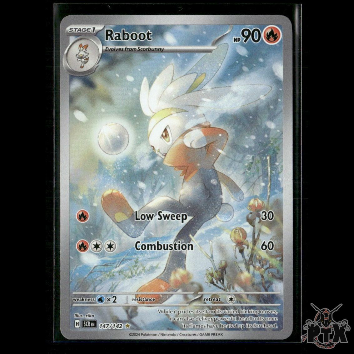 Raboot 147/142 SV07: Stellar Crown NM Pokemon