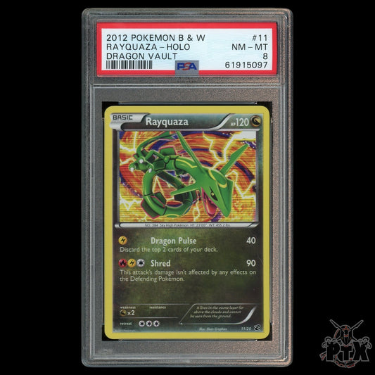 Rayquaza #11/20 PSA 8 Dragon Vault Pokemon 2012