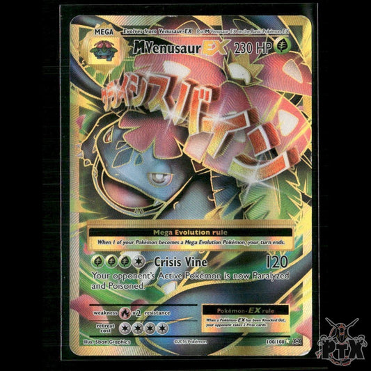 M Venusaur EX (Full Art) 100/108 XY - Evolutions HP Pokemon